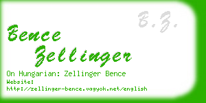 bence zellinger business card